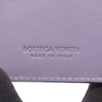Bottega Veneta Bifold Wallet Intrecciato Purple Leather — view 4