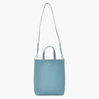 Celine Vertical Cabas Mall 2-Way Tote Bag Blue Celadon Calfskin Gold — view 2