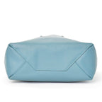 Celine Vertical Cabas Mall 2-Way Tote Bag Blue Celadon Calfskin Gold — view 7