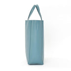 Celine Vertical Cabas Mall 2-Way Tote Bag Blue Celadon Calfskin Gold — view 3
