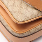 Celine Shoulder Bag Macadam Beige Leather — view 8