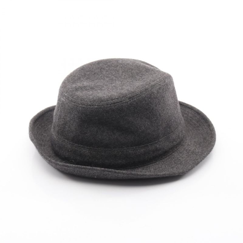 Hermes Hat Gray Silk — view 2