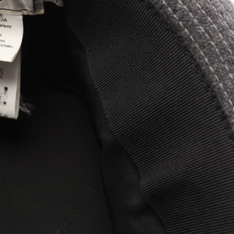 Hermes Hat Gray Silk — view 8