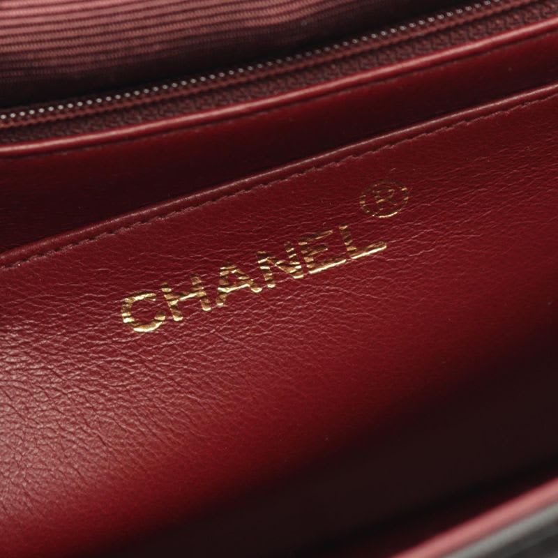Chanel Shoulder Bag V Stitch Black Lambskin Chain