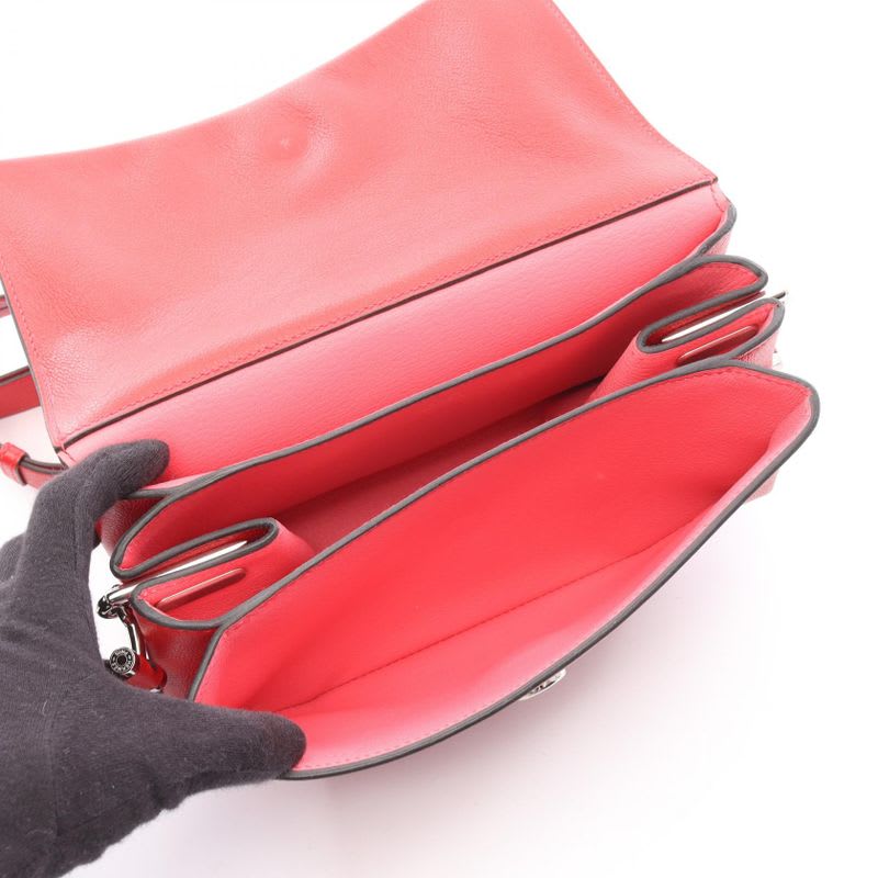 Hermes Shoulder Bag Opry 24 ck Geranium Rose Azalea Leather — view 4