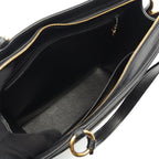 Chanel Tote Bag Black Lambskin Logo Handbag — view 4