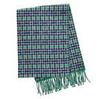 Hermes H Ecoce Recto Verso Plaid Cashmere Fringe Scarf — view 2