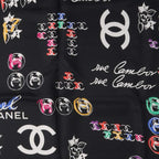 Chanel Coco Mark All-over Pattern Silk Scarf — view 2