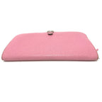 Hermes Long Wallet Dogon GM Taurillon Clemence Pink — view 3