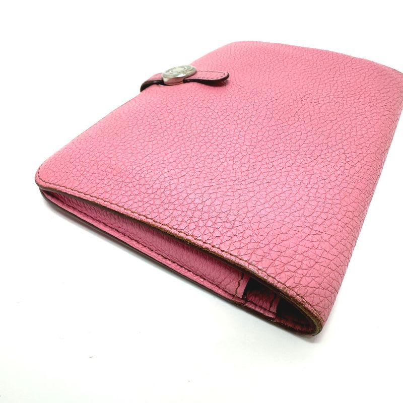Hermes Long Wallet Dogon GM Taurillon Clemence Pink — view 5
