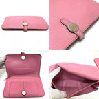 Hermes Long Wallet Dogon GM Taurillon Clemence Pink — view 6