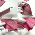 Hermes Long Wallet Dogon GM Taurillon Clemence Pink — view 8