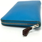 Hermes Long Wallet Azap Silk In Epson Blue — view 5