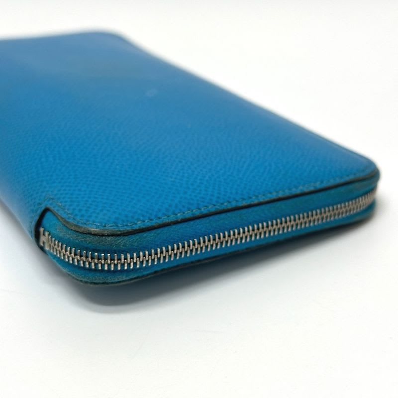 Hermes Long Wallet Azap Silk In Epson Blue — view 4