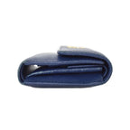 Prada Trifold Wallet Saffiano Leather Blue — view 3