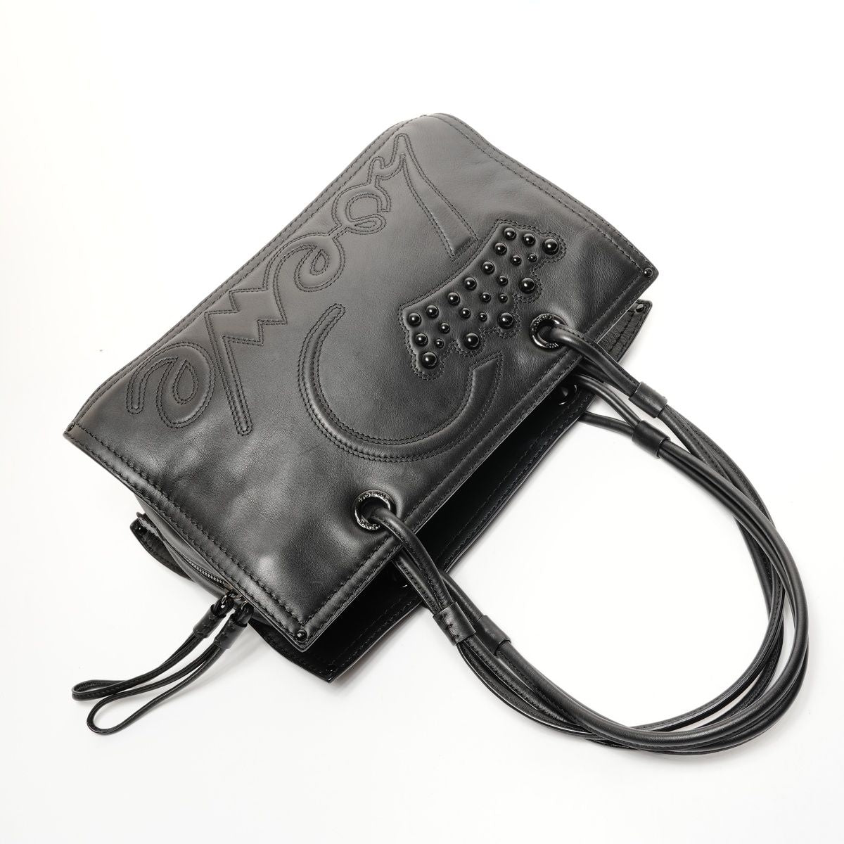 Loewe Shoulder Bag Logo Leather Tote — view 9