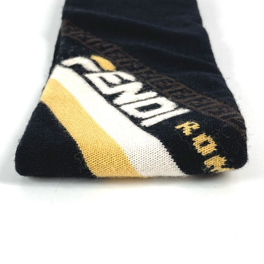 Fendi Headband Logo Fxs 385 Wool Black — view 3
