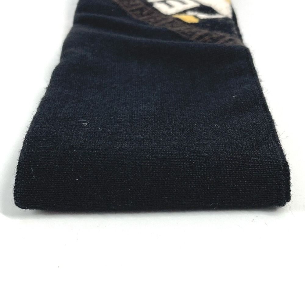 Fendi Headband Logo Fxs 385 Wool Black — view 4