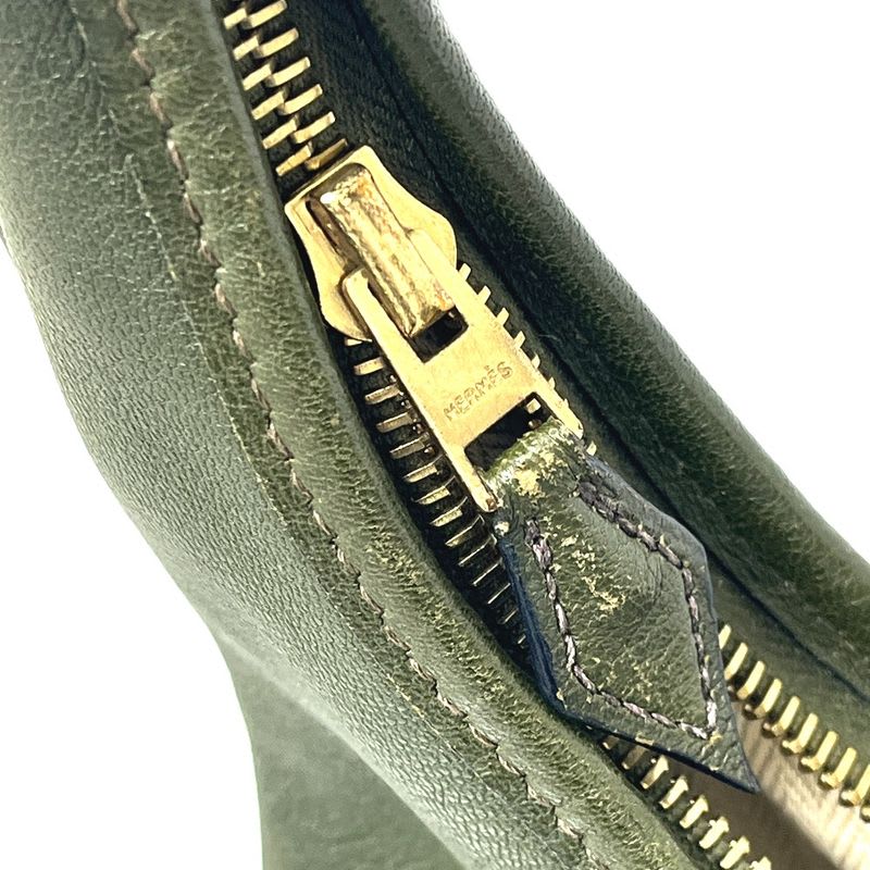 Hermes Handbag Gao Leather Khaki — view 8