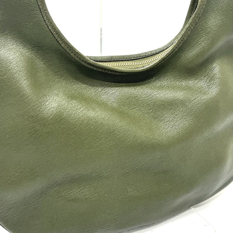 Hermes Handbag Gao Leather Khaki — view 6