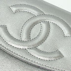 Chanel Shoulder Bag Ap4653 Caviar Leather Silver