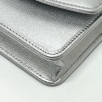 Chanel Shoulder Bag Ap4653 Caviar Leather Silver