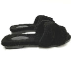 Hermes Sandals Oran Mouton Black — view 5