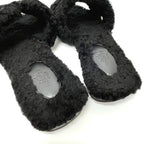 Hermes Sandals Oran Mouton Black — view 4
