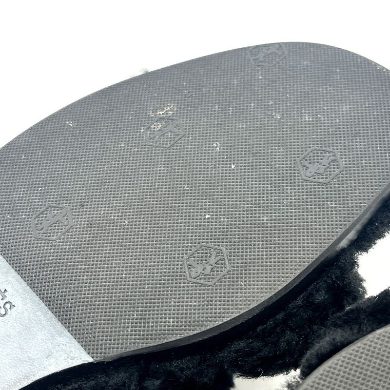 Hermes Sandals Oran Mouton Black — view 7