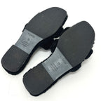 Hermes Sandals Oran Mouton Black — view 6