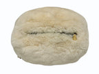 Chanel Hand Warmer Arm Rabbit Fur White Black Gold Gloves — view 3