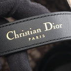 Dior Toujours Oblique Large Beige Dark Brown Canvas Leather — view 5