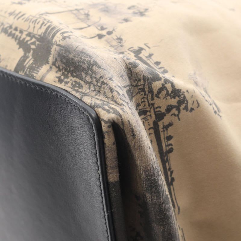 Dior Toujours Oblique Large Beige Dark Brown Canvas Leather — view 7