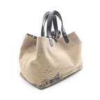 Dior Toujours Oblique Large Beige Dark Brown Canvas Leather — view 3
