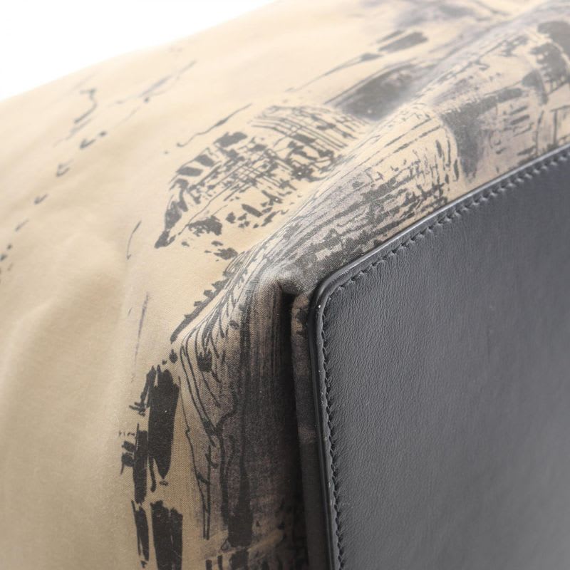 Dior Toujours Oblique Large Beige Dark Brown Canvas Leather — view 6