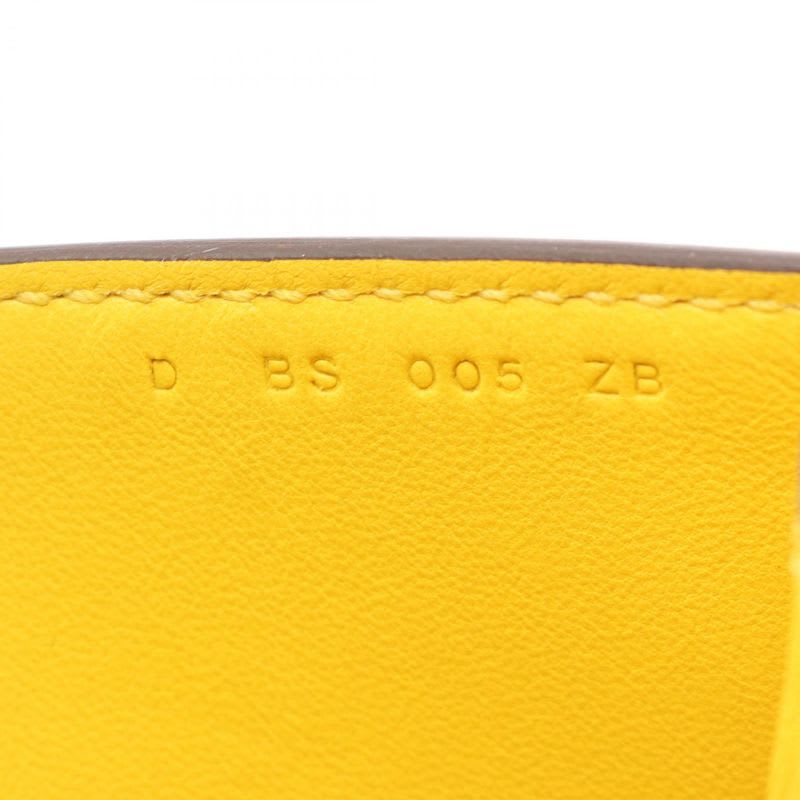 Hermes Shoulder Bag Twins ck Jaune Ambre Leather — view 7