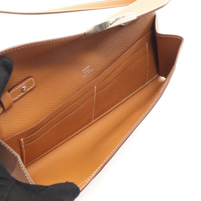 Hermes Shoulder Bag Chaine Dancre Too Go Gold Leather — view 4