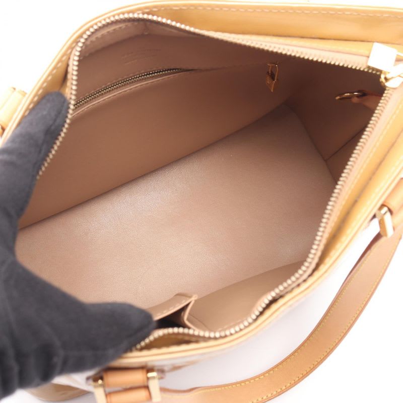 Louis Vuitton Handbag Houston Monogram Vernis Noisette Leather