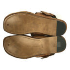 Bottega Veneta Leather Intrecciato Strap Sandals 42 Brown — view 5