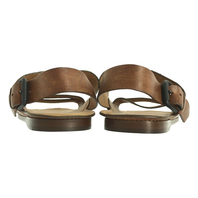Bottega Veneta Leather Intrecciato Strap Sandals 42 Brown — view 3