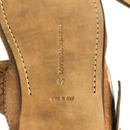 Bottega Veneta Leather Intrecciato Strap Sandals 42 Brown — view 6