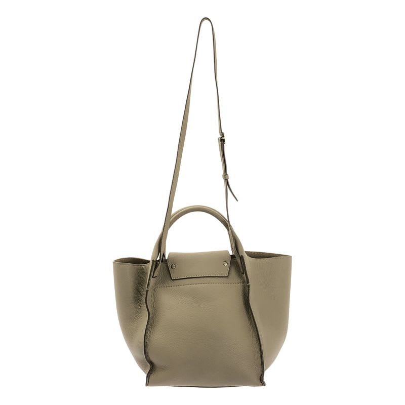 Celine Leather 2-Way Big Bag Small Handbag Light Taupe — view 3