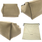 Celine Leather 2-Way Big Bag Small Handbag Light Taupe — view 8