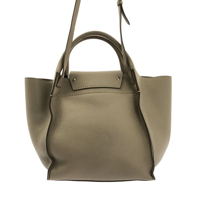 Celine Leather 2-Way Big Bag Small Handbag Light Taupe — view 5
