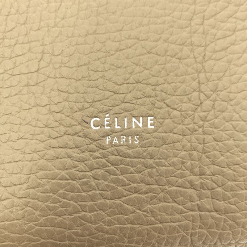 Celine Leather 2-Way Big Bag Small Handbag Light Taupe — view 7