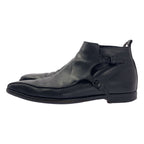 Bottega Veneta Side Gore Leather Short Boots 42 1 2 Black — view 2