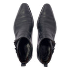 Bottega Veneta Side Gore Leather Short Boots 42 1 2 Black — view 4