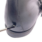 Bottega Veneta Side Gore Leather Short Boots 42 1 2 Black — view 8