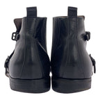 Bottega Veneta Side Gore Leather Short Boots 42 1 2 Black — view 3