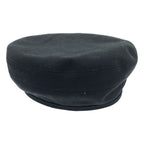 Hermes Saint Honore Hosey & Hoody Cotton Beret 57 Black — view 2